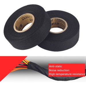 Chunmu 1Pc Hittebestendig Kabelboom Tape Looms Kabelboom Doek Stof Tape Lijm Bescherming Kabel 19/25Mm X 15/25M