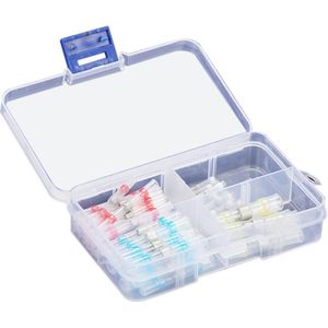 50/100/150/250 Pc Boxed Waterdichte Soldeer Ring Warmtekrimpbare Gezamenlijke Terminal Soldeer Ring Warmte Mof Terminal