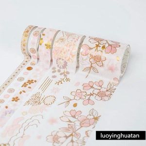 5 Stks/set Decoratieve Retro Goddelijke Goud Washi Tape Set Japanse Papier Stickers Scrapbooking Vintage Lijm Washitape Stationaire