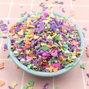 50G Gemengde Polymeer Klei Sprinkles Voor Ambachten Diy Kleurrijke Snoep Parel Slime Vulmateriaal Scrapbooking Voor Telefoon Deco: 2-10 Mm