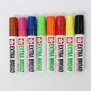 Japan SAKURA Marker Pen EXTRA BREDE PERMANENTE INKT MARKER XJGK 6 MM 8 Kleur POP Metallic Marker 1 PCS