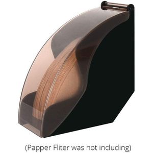Alibeans Grote Koffie Filter Papier Houder Met Acryl Cover-Koffie Filters Dispenser Rack Plank Opslag, Barista Koffie Gereedschap