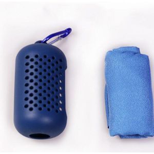 Reizen Outdoor Sport Koude Handdoek Microfiber Sneldrogende Handdoek Cosmetische Glazen Fles Siliconen Beschermhoes