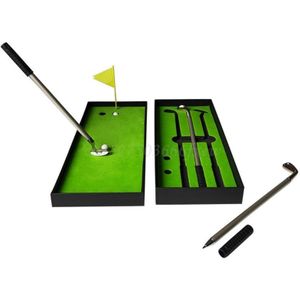 Gesimuleerde Golfbaan Premium Mini Golf Pen Set Kantoor Voor Mannen Balpen Creatief Schrijven Levert Duurzaam