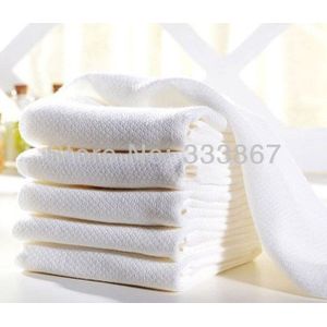 6X100% 30X30Cm Bamboe Mousseline Pleinen Kindje Gaas Bad Wassen Handdoek Zachte Doeken Veeg Burpy slabbetjes, een Laag 6/Lot