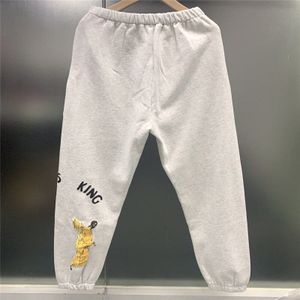 Effen Kleur Schuimende Print Jesus Is Koning Sweatpant 1:1 Mannen Vrouwen Jezus Is Koning Broek Sport Broek