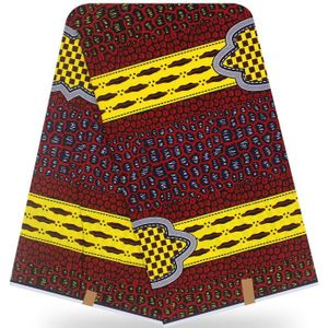 Red Party Wax Materiaal Afrikaanse Mannen & Vrouwen Real Print Katoen Wax Stof Voor Maken Jurk SWV700 (6 meter/stuk)