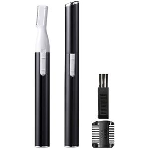 Praktische Elektrische Gezicht Wenkbrauw Schaar Tondeuse Mini Draagbare Vrouwen Body Scheerapparaat Remover Blade Scheermes Roze Zwart