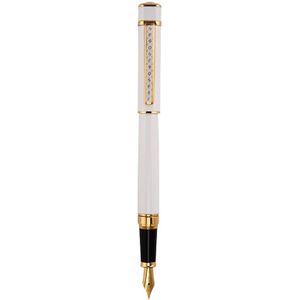 Hero 979 Vierkante Cap Metalen Vulpen Gouden Platen Clip Iridium Fine Nib 0.5mm Mode Schrijven Inkt Pen voor kantoor Business