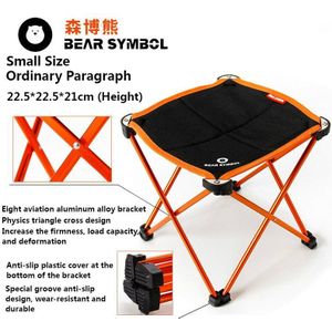 BEER SYMBOOL Draagbare Inklapbare Stoel Vissen Camping BBQ Kruk Vouw Uitgebreide Reizen Wandelen Seat Tuin Kantoor Meubelen