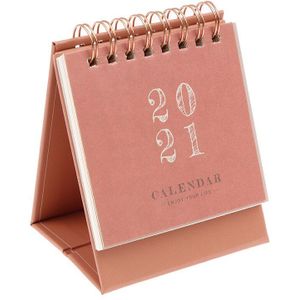 Solid Retro Kantoor Serie Mini Kalender Diy Draagbare Bureau Kalenders Dagelijkse Schema Planner Notities