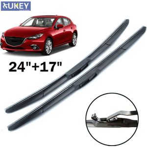 Xukey 24 ''17'' Voorruit Ruitenwissers Voor Mazda 3 Axela Voorruit Hybrid Ruitenwissers