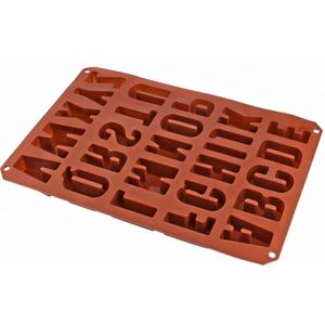 1Pc Grote Mallen Cijfers Letters Siliconen Mal 3D Fondant Mold Taarten Decoreren Gereedschap Diy Keuken Bakvormen