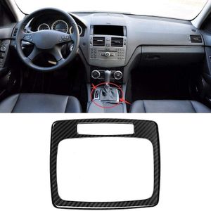 Auto-interieur Sticker Versnellingspook Panel Cover Center Controle Shift Panel Cover Voor Mercedes C Klasse W204 2007