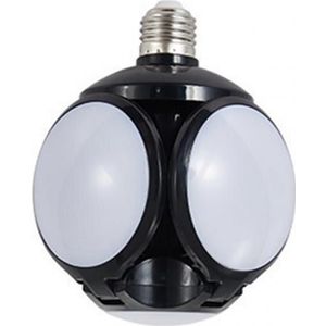 40W E27 Voetbal Vorm Indoor Fabriek Werk Lamp Vouwen Abs Super Heldere Vervormbare Led Garage Licht Verstelbare Home Decor