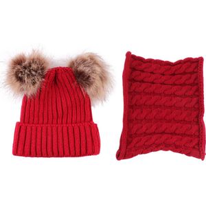 Kinderen Winter Muts Gebreide Warme motorkap czapka szalik dziecko fille hiver шапка шарф для дево чки motorkap garcon hiver шапка и шарф