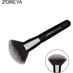 ZOREYA Make Up Kwasten Contour Schuine Foundation Sclupting Fan Borstel Als Professionele Beauty Cosmetica