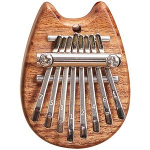 Mini Kalimba 8 Toetsen Prachtige Duim Piano Geweldig Geluid Vinger Toetsenbord Muziekinstrument E4W Draagbare Hanger