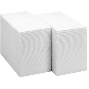 100 Stuks Wegwerp Zachte Bruiloft Papieren Servet Gast Handdoek Water Absorberende Event Restaurant Stofvrij Badkamer Single Layer Kitchen