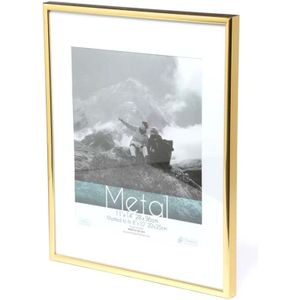 Fotolijst Metalen Gouden Fotolijst Klassieke Minimalistische Desktop Decor 9X13 13X18 21X30 Cm pleixglass Binnen Certificaat Frame