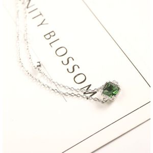 Rode Bomen Zomer Sieraden Mode Enkelband Met Groen Edelsteen Real 925 Sterling Zilveren Enkelbanden Voor Vrouwen