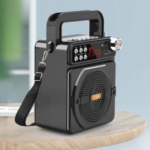 Draagbare Outdoor Muziek Bluetooth 5.0 Subwoofer Tf Usb Fm Radio En Light Speaker Thuis Ktv Speaker Home Theater