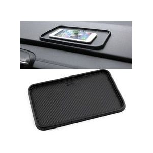 Zwarte Auto Voor Dashboard Siliconen Antislip Mat 200X128Mm Auto Interieur Front Opslag Catcher pad Mat Organizer