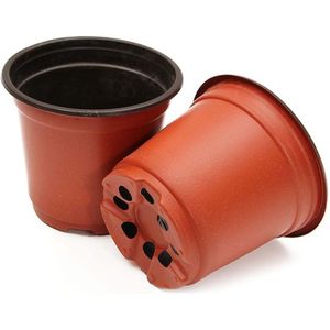 10 Pcs Mini Plant Tuinieren Levert Kwekerij Potten Zacht Plastic Ronde Bloempot Terracotta Kwekerij Planter Home Decor