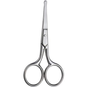 Rounded Nose Hair Trimmer Safety Scissors Multi Purpose Scissor with Round Tip for Facial Hair Beard Mustache Trimming