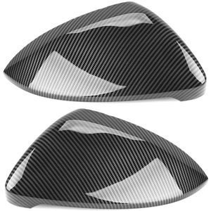 2 Stuks Voor Vw Golf MK7 MK7.5 Gti 7 Golf 7 R Touran L Golf7 G Wing Mirror Cover Caps (Carbon Effect) abs Carbon Fiber Kleur