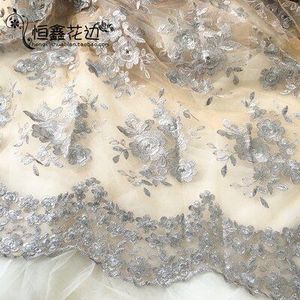 Multi Kleur Wedding Dress Bridal Applique Diy Bruids Hoofdtooi Sjaal Veil Geborduurde Lace Stof Patch