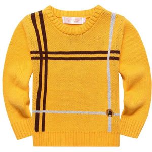 Mode kinderen Herfst en Winter Kleding Kind O-hals Trui Kids 100% Katoen Warme Gebreide Basic Shirt voor Baby jongens