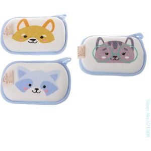 Cartoon Pasgeboren Baby Bad Borstels Baby Douche Spons Katoen Wrijven Body Wash Handdoek