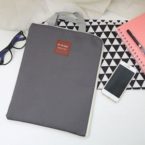 A4 Document Tas Briefpapier Dubbele Laag Met Handvat Nylon Organizer Map School Office Portfolio Draagbare Rits Bestand Zak