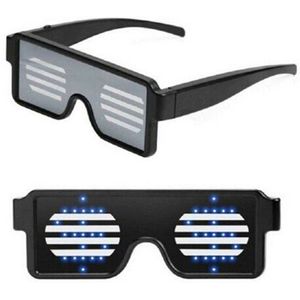 LED Draad Glazen Light Up Glow Zonnebril Eyewear Shades voor Nachtclub Party Night Vision Bril