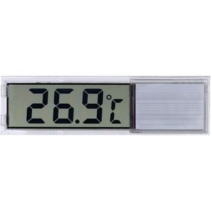 Plastic + Metalen Vis Tank 3D Digitale Elektronische Aquarium Thermometer Transparant Kristal Glas Shell Vorm