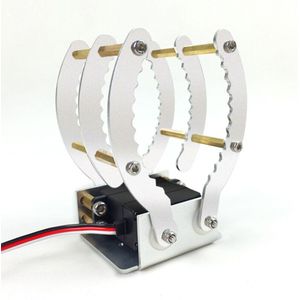 Metalen Robot Klauw Mechanische Arm Grijper Grote Koppel Servo Aluminium Klauw Hand Grip Voor Arduino Diy Stem Speelgoed Delen