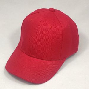 Maat 54 Cm Vlakte Baseball Cap Voor Kinderen Meisjes Roze Hoeden Jongens Zomer Gebogen Bill Hoed Geel Blauw Wit Rood zwart