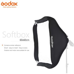Godox 60X60 Cm 24 ""* 24"" Softbox Zak Kit Voor S-Type Camera Studio Flash fit Godox S-type Bowens Elinchrom Mount (Softbox Alleen)