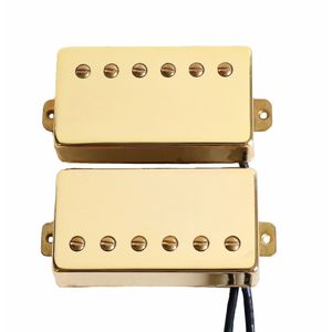 Donlis 1set Alnico 5/2 bar chrome kleur lp elektrische gitaar pickups humbucker met ringen zwart/goud kleur beschikbaar guitarra