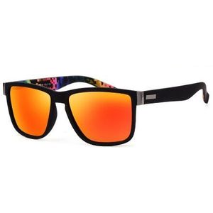 Vierkante Zonnebril Mannen Vintage Rijden Sport 100% Uv Bescherming Zonnebril Kleur Spiegel Voor Mannen Vrouwen