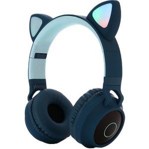 LED Cat Ear Noise Cancelling Hoofdtelefoon Bluetooth 5.0 Jongeren Kids Headset Ondersteuning TF Card 3.5mm Plug met Mic