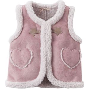 DBM15357-1 Dave Bella Winter Kids Meisjes Mode Sterren Liefde Gewatteerde Jas Kinderen Mode Mouwloze Vest