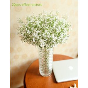 5 stks Kunstmatige Gipskruid Gypsophila Wedding Plastic Bloemen Witte Gypsophila Home Decorations