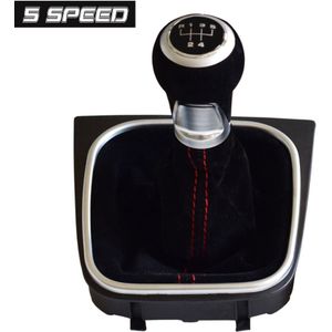 5 6 Speed Auto Transmissie Versnellingspook Pookknop Compleet Voor Volkswagen Vw Golf 5-V 6-VI MK5 MK6 R32 Gti 2004 Gaiter Boot