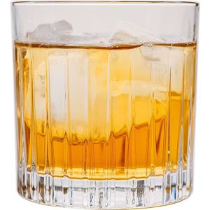 Klassieke 300-400 Ml Wodka Whisky Wijn Glazen Beker Ijs Toevoegen Verticale Strepen Cocktail Tumbler Bar Familie-vriendelijke Gereedschap