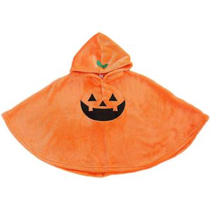 Infant Kids Baby Meisjes Jongens Halloween Kostuum Voor Peuter Baby Funny Ghost Patroon Hooded Fleece Mantel Cape