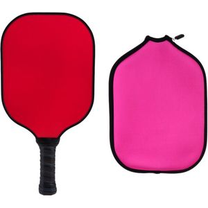 Duurzaam Koolstofvezel Honingraat Composiet Core Pickleball Paddle / Racket & Rits Neopreen Case Cover Protector Sleeve - 5 Kleur