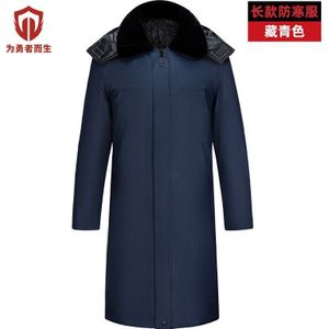 Lange Leger Katoen Gewatteerde Jas Mannen Warme Arbeid Bescherming Katoen Gewatteerde Jas Winddicht Waterdicht Met Hoed Winter beveiliging Koud