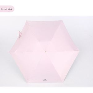 De parasol zonnebrandcrème anti-uv opvouwbare paraplu vrouwelijke ultra licht kleine mini pocket regenachtige dag dual gebruik